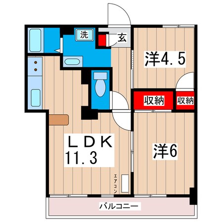 アコール稲秀の物件間取画像